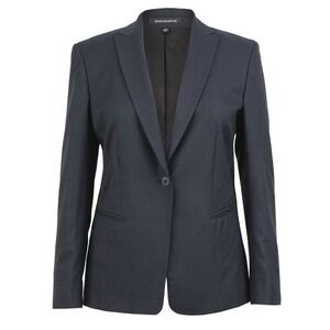 Design Collective by Cintas Women's Wool Blend Midnight Plaid Blazer 16W - $225